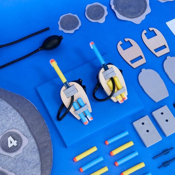 NEW KiwiCo Kiwi Co. Moon Darts Nerf Science Kit STEM DIY Craft Set Solar System - Picture 13 of 16